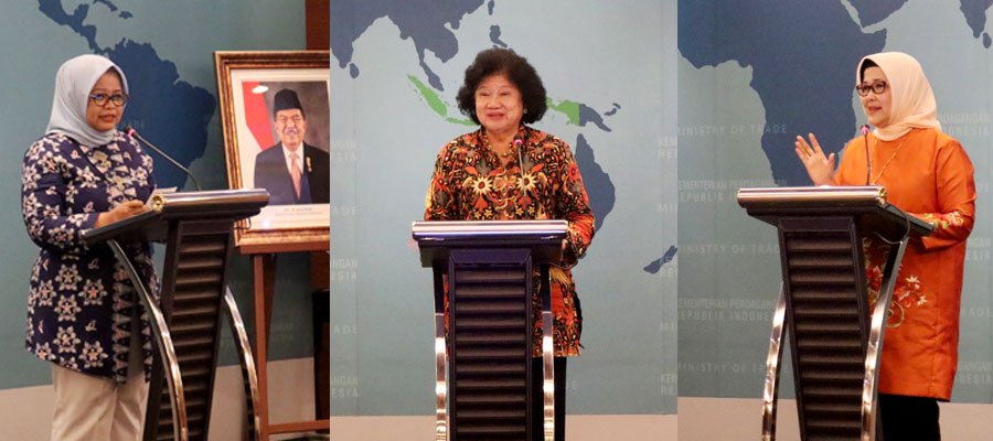 Ketua Dekranasda DKI Jakarta, Wakil Rektor IV UMN, Dirjen PEN Kemendag