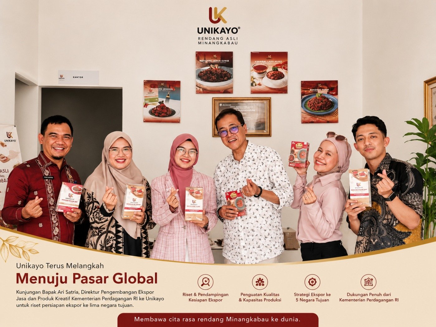 Kunjungan Ari Satria ke PT Unikayo Makmur Abadi